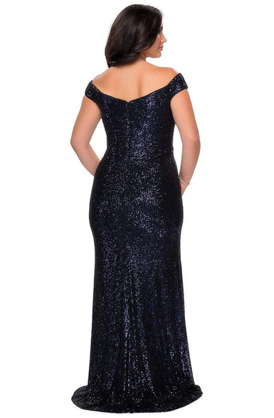 La Femme - 28795 Sequined Off-Shoulder Sheath Dress Evening Dresses