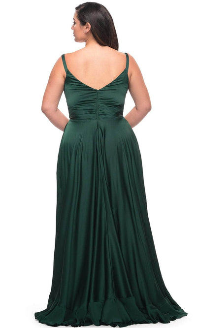 La Femme 29740 - Ruffled Slit Evening Dress Special Occasion Dress