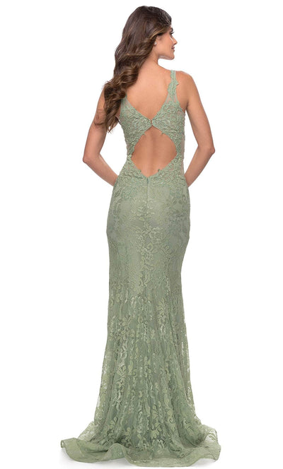 La Femme 29977 - Illusion V-Neck Beaded Lace Gown Special Occasion Dress