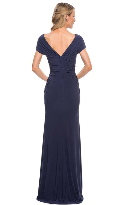 La Femme 29998 - Pleated Short Sleeve Evening Dress Special Occasion Dress