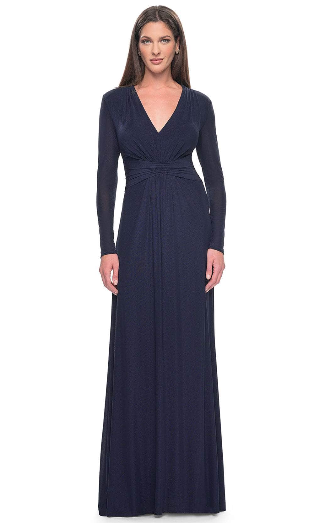 La Femme 30048 - Long Sleeve Jersey Evening Dress Mother of the Bride Dresses