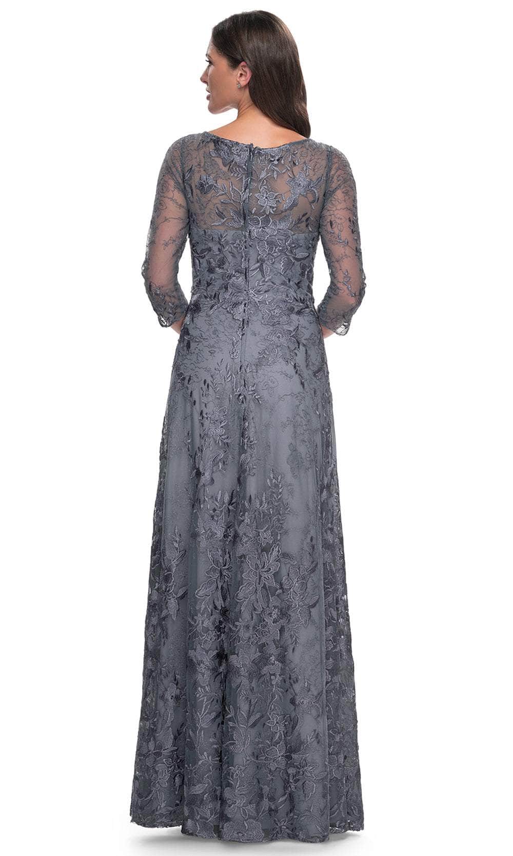 La Femme 30060 - Floral Bateau Formal Dress Evening Dresses