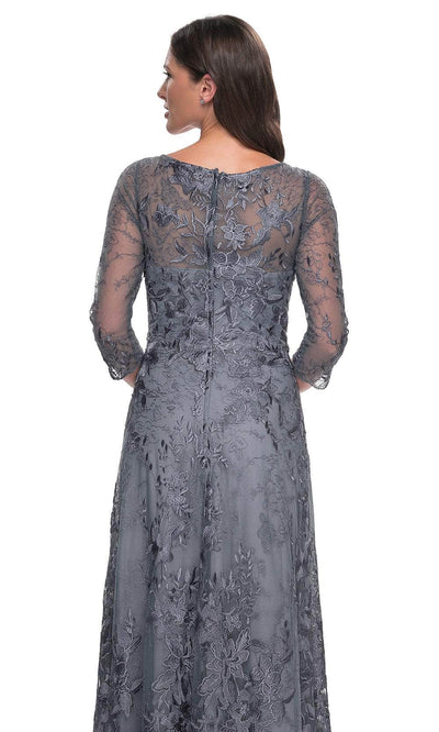La Femme 30060 - Floral Bateau Formal Dress Evening Dresses