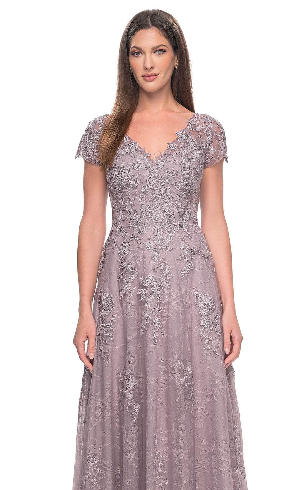 La Femme 30168 - A-Line Floral Formal Dress Evening Dresses