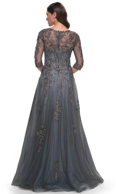 La Femme 30201 - Quarter Sleeve A-Line Dress Mother of the Bride Dresses