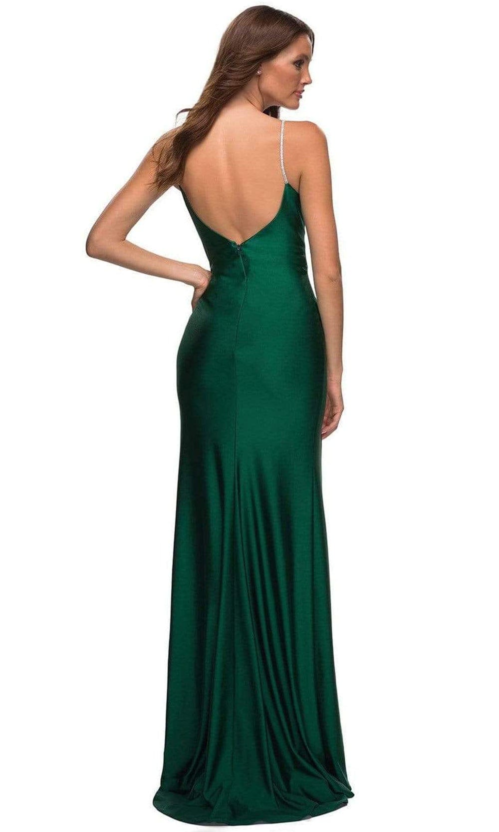 La Femme - 30435 Jeweled Strap Sheath Gown Prom Dresses