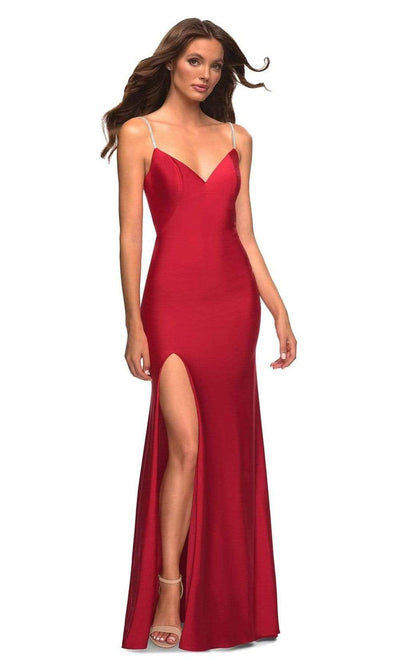La Femme - 30435 Jeweled Strap Sheath Gown Special Occasion Dress