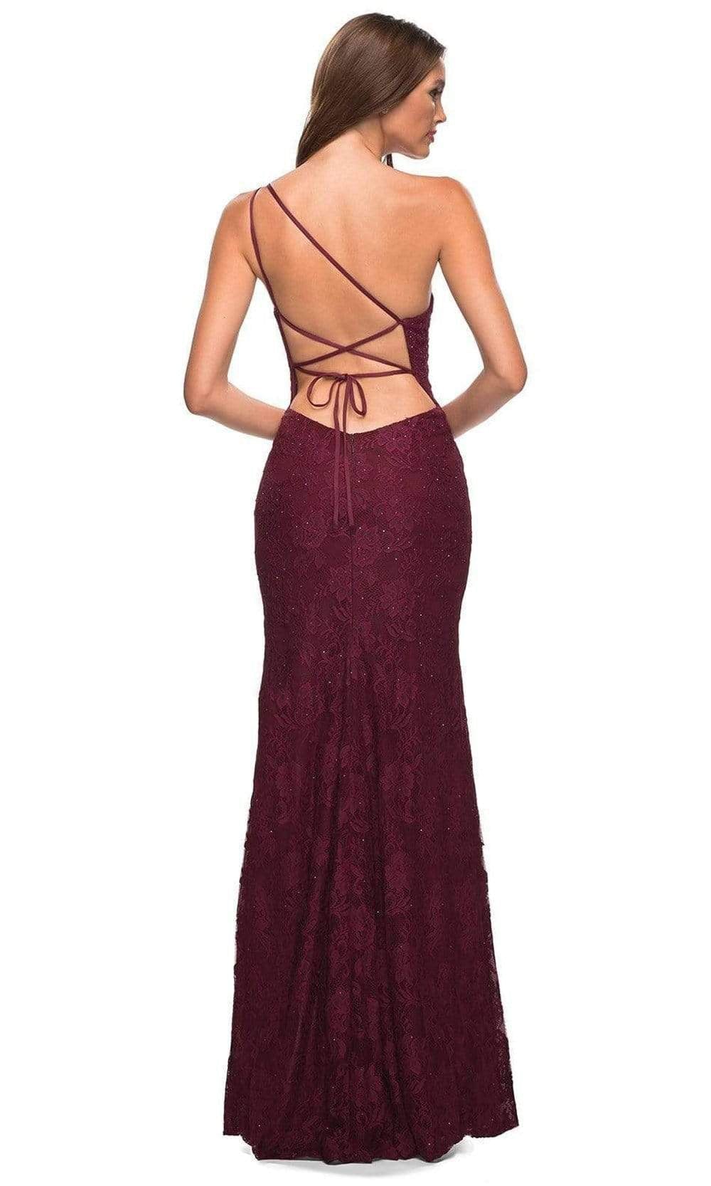 La Femme - 30441 Strappy Back Lace Gown Prom Dresses