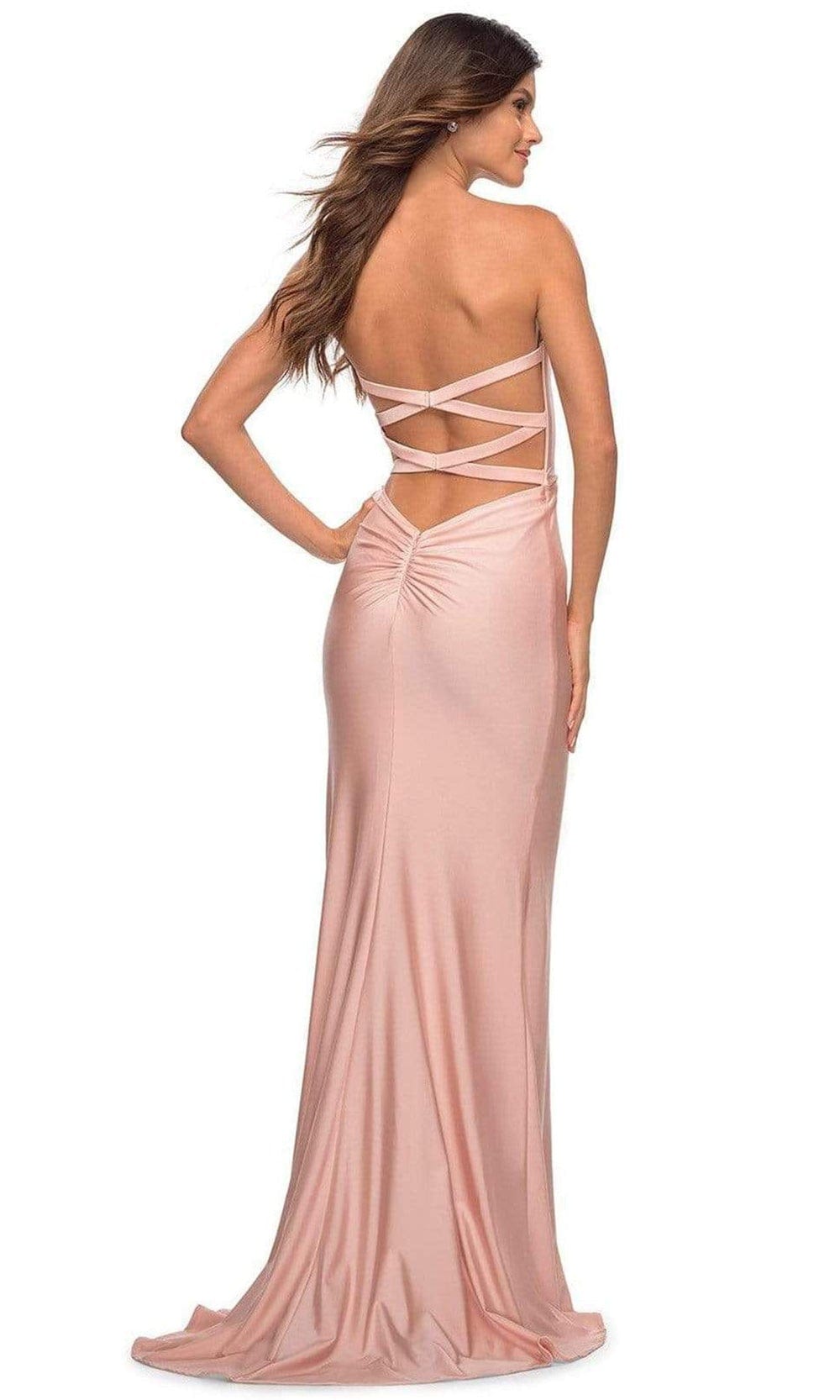 La Femme - 30515 Sweetheart Ruched Sheath Dress Prom Dresses