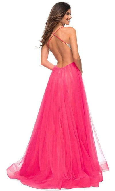 La Femme - 30721 Beaded Boc Corset A-line Gown Prom Dresses