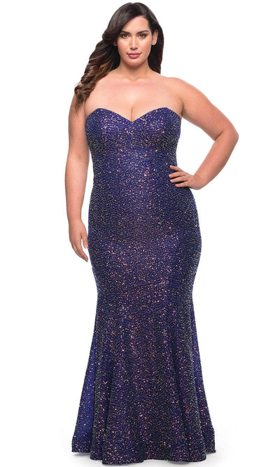 La Femme 30774 - Strapless Sequin Mermaid Dress Special Occasion Dress