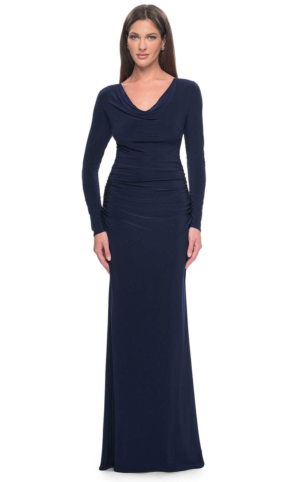 La Femme 30813 - Long Sleeve Jersey Evening Dress Mother of the Bride Dresses