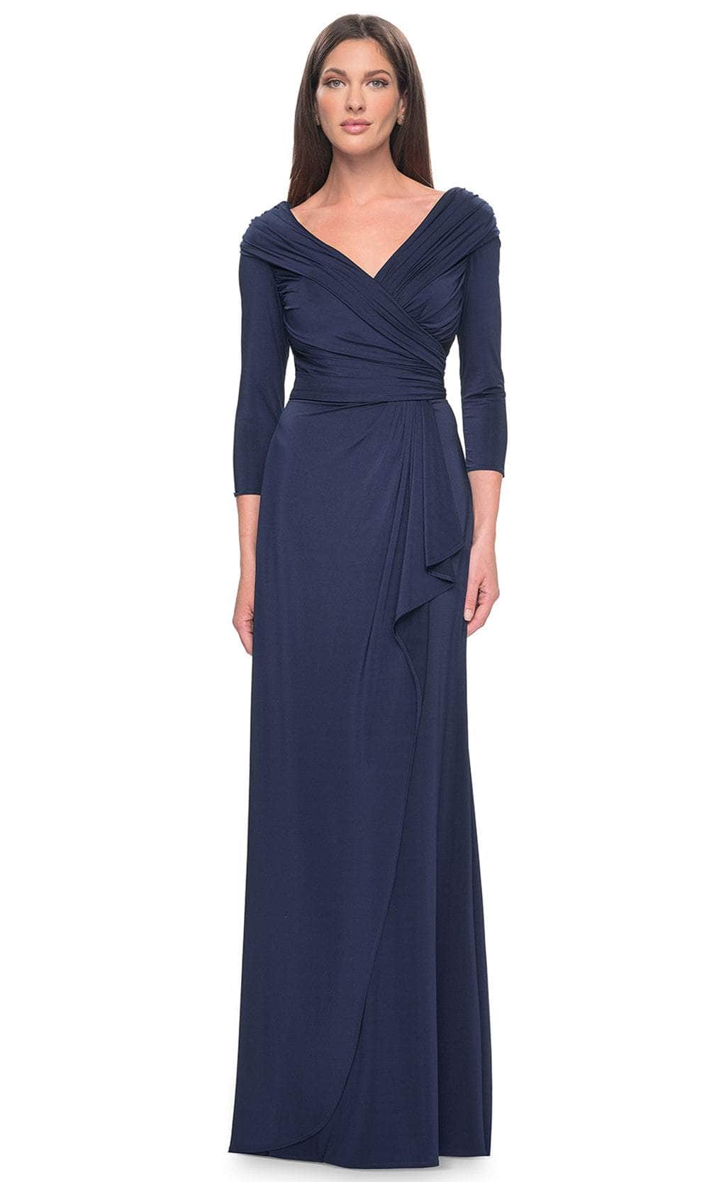 La Femme 30845 - Draped Sash Evening Dress Evening Dresses