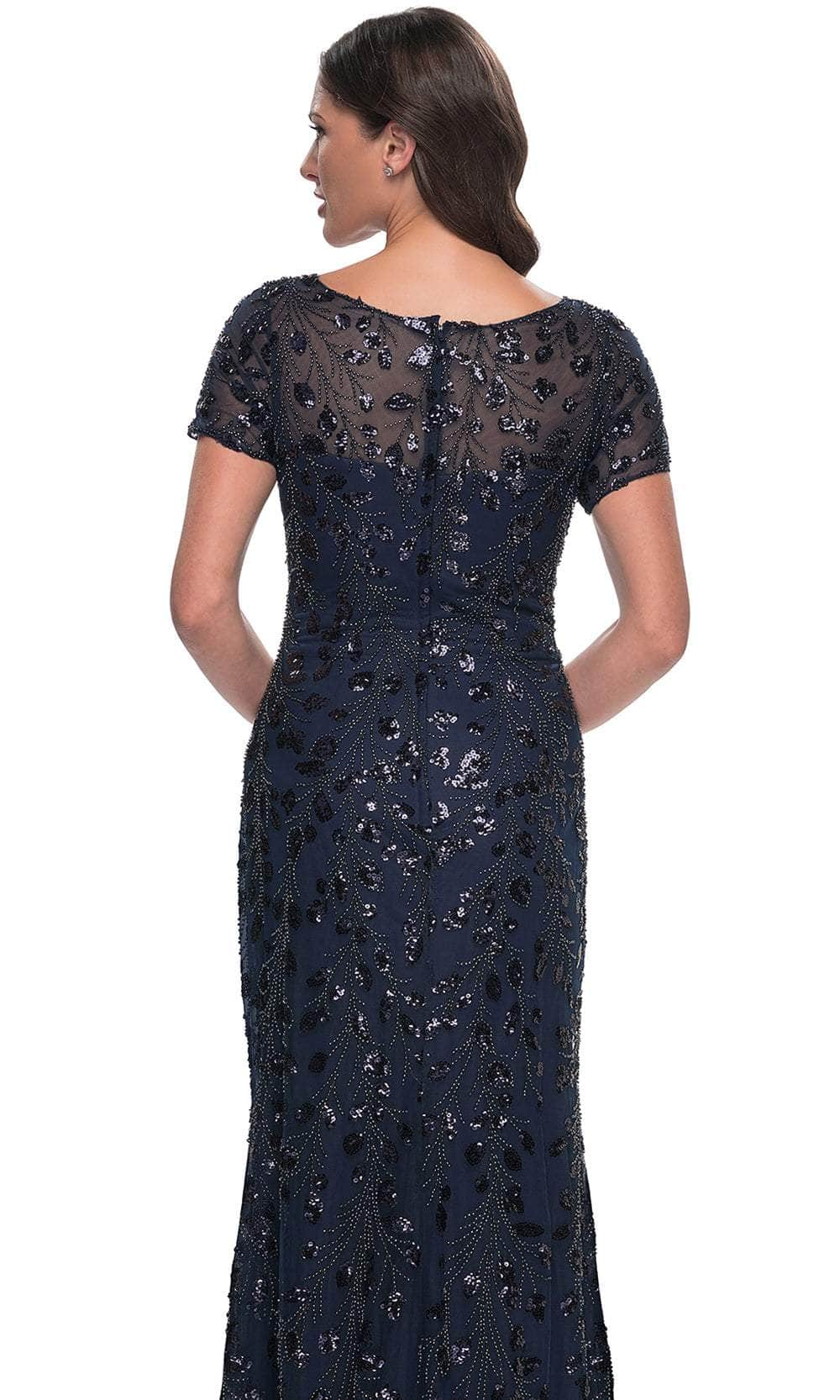 La Femme 30877 - Sheer Bateau Neck Dress Mother of the Bride Dresses