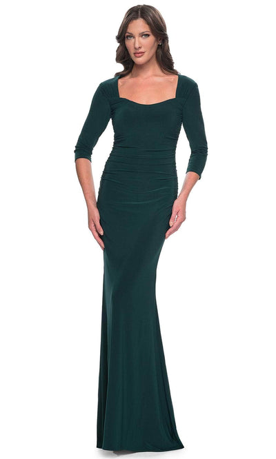 La Femme 30883 - Quarter Sleeve Sheath Evening Dress Evening Dresses