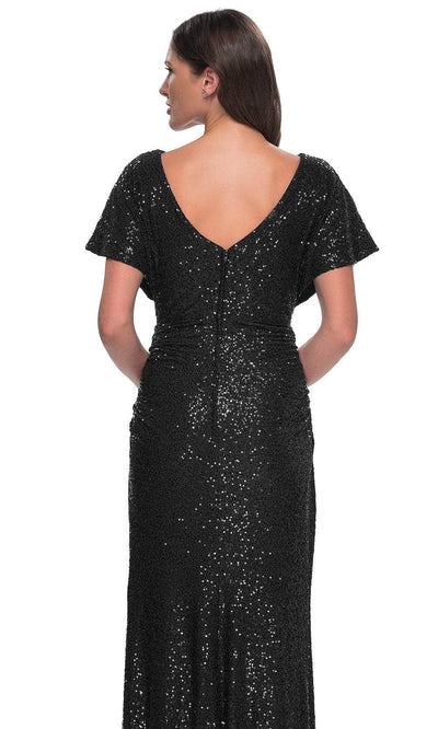 La Femme 30885 - Sequin Evening Dress with Dolman Sleeves Mother of the Bride Dresses