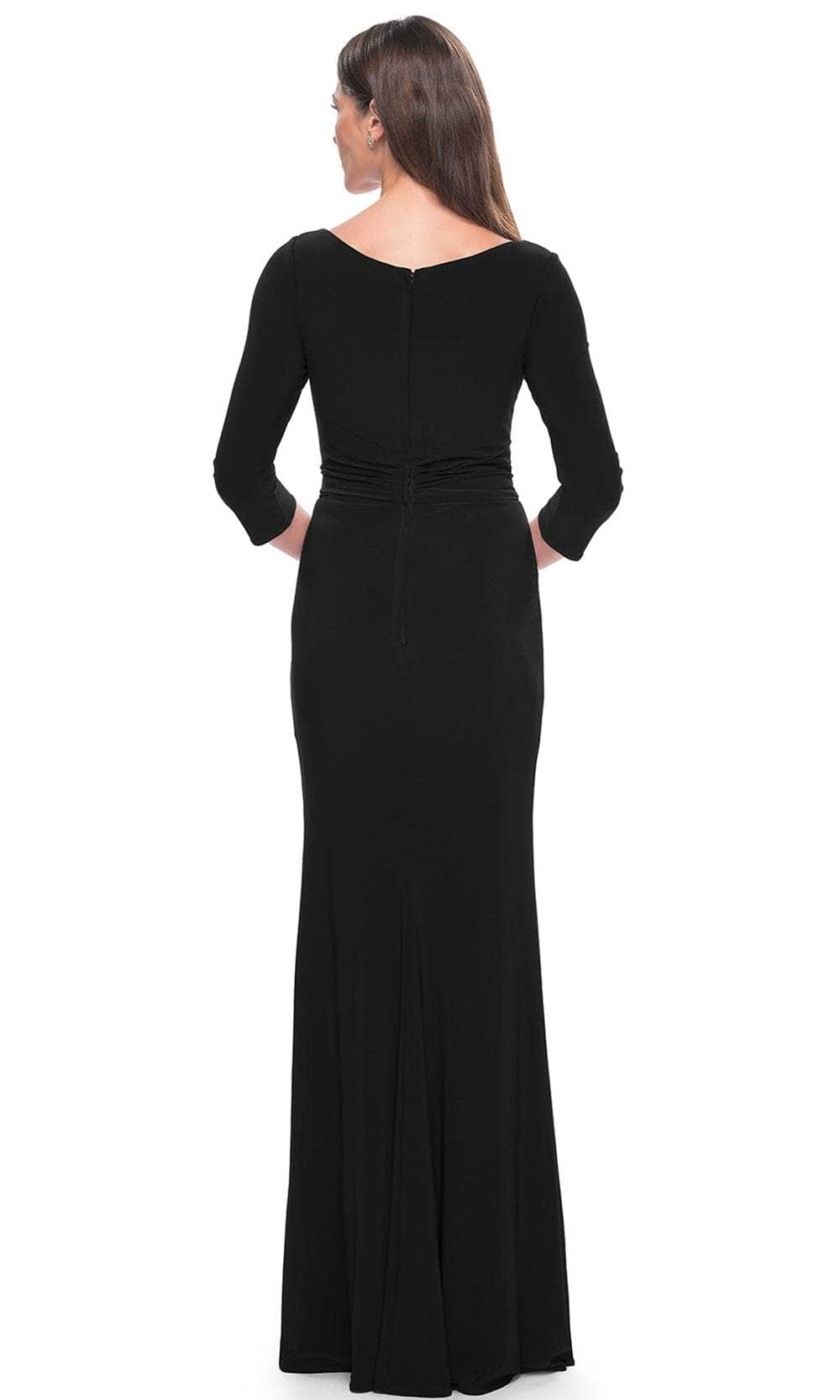 La Femme 30967 - Quarter Sleeve V-Neck Evening Dress Evening Dresses