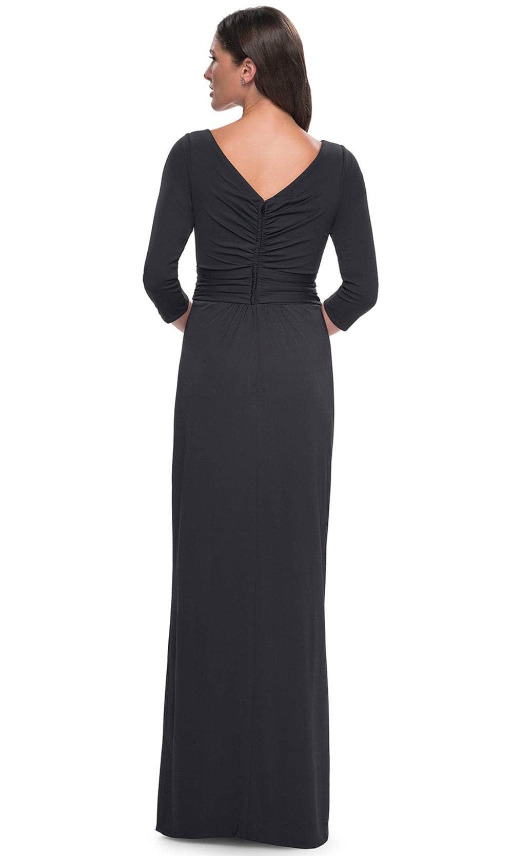 La Femme 31014 - Ruched Waist Evening Dress Evening Dresses