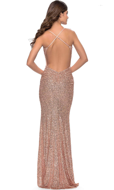 La Femme 31027 - Spaghetti Strap Sequin Prom Dress Special Occasion Dress