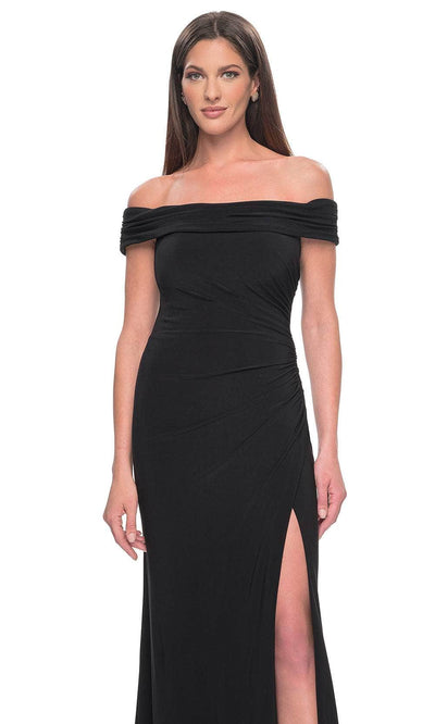 La Femme 31086 - Fitted Off-Shoulder Evening Dress Evening Dresses
