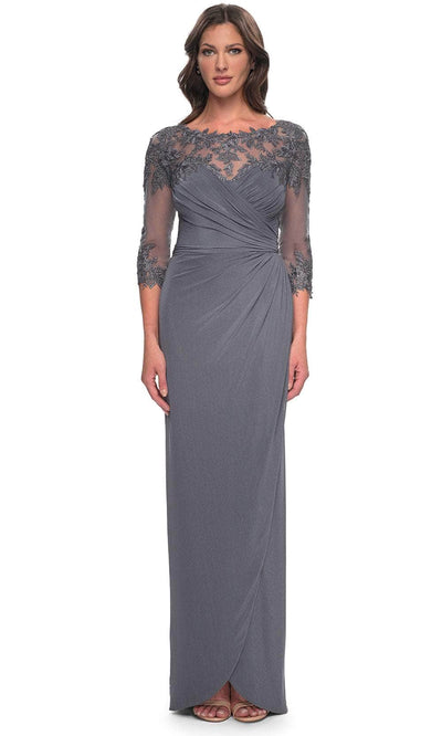 La Femme 31093 - Lace Ornate Sheath Evening Dress Evening Dresses
