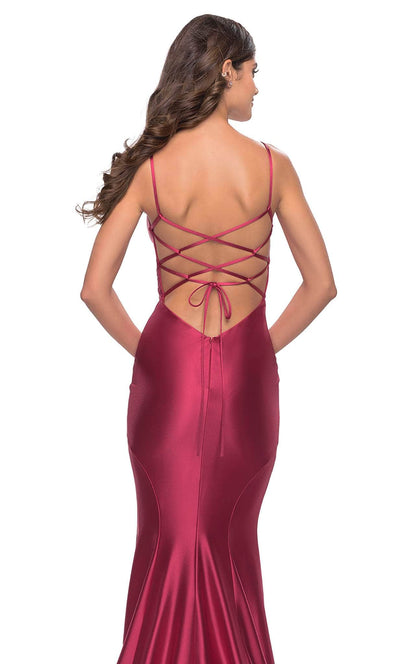 La Femme 31295 - V-Neckline Mermaid Evening Dress Special Occasion Dress