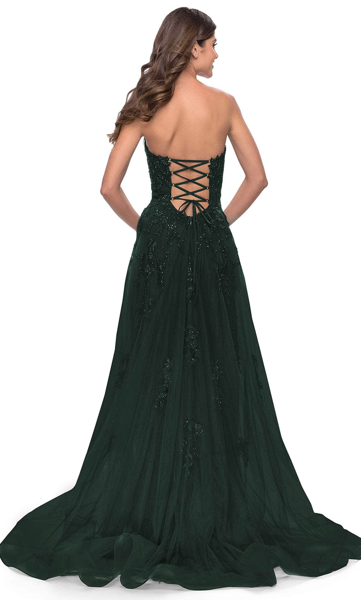 La Femme 31345 - Applique Tulle Gown