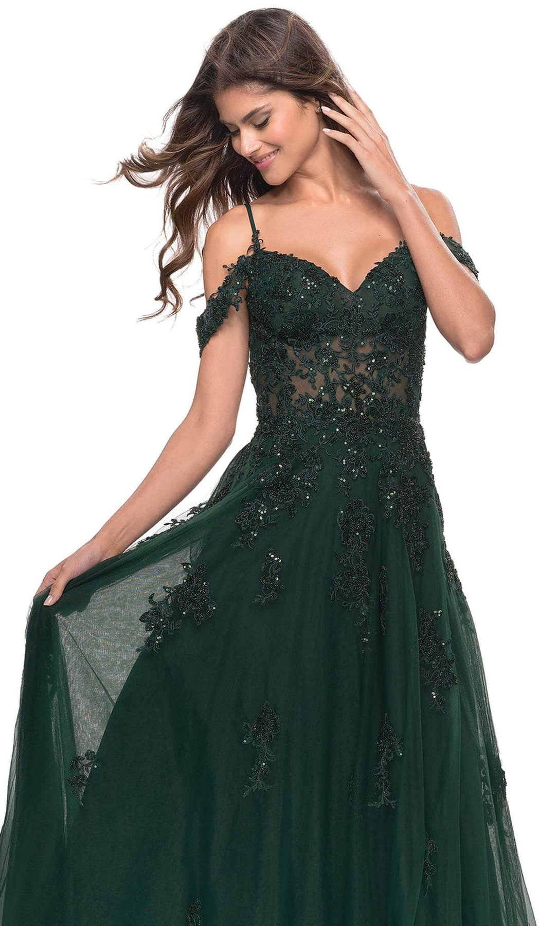 La Femme 31346 - Beaded Tulle Gown