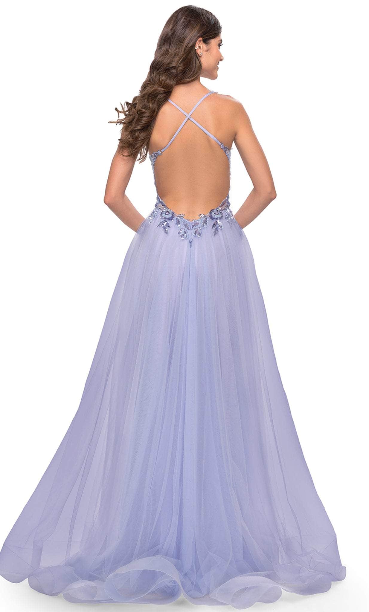 La Femme 31369 - Sleeveless Sheer Bodice Prom Dress Special Occasion Dress