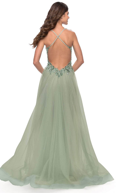 La Femme 31369 - Sleeveless Sheer Bodice Prom Dress Special Occasion Dress