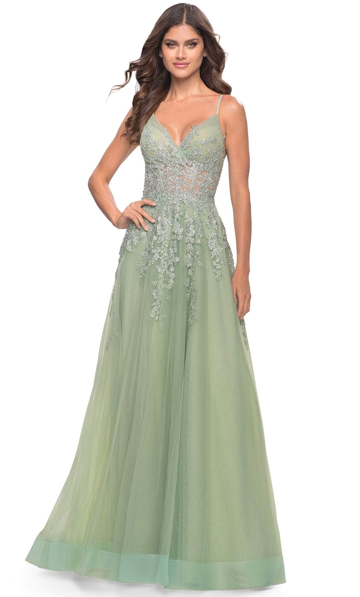 La Femme 31393 - Embroidered Dress