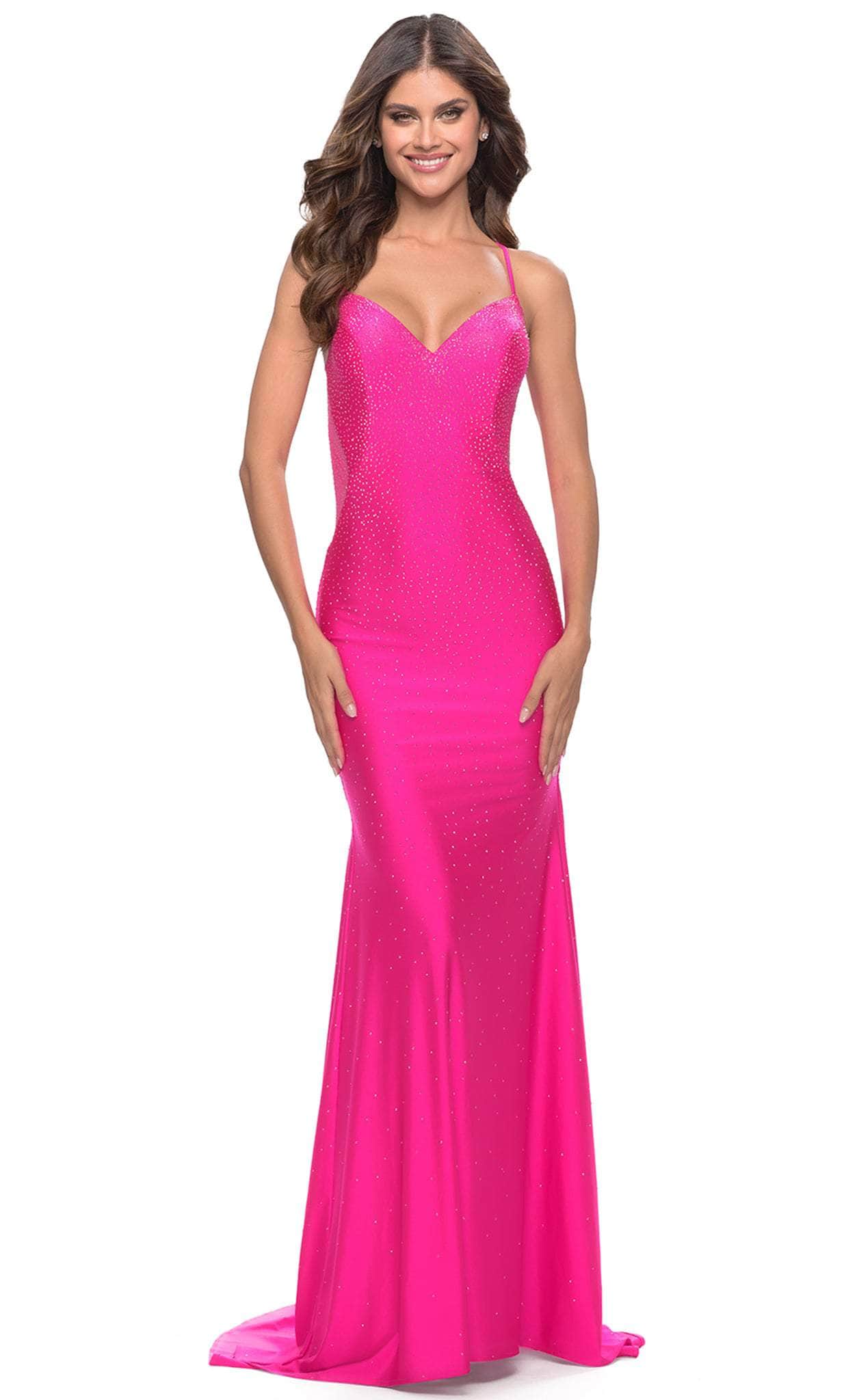 La Femme 31403 - V-Neck Gown