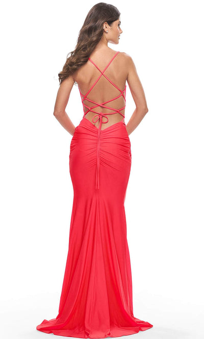 La Femme 31438 - Lace-Up Back Dress