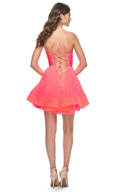 La Femme 31469 - Lace Appliqued Dress
