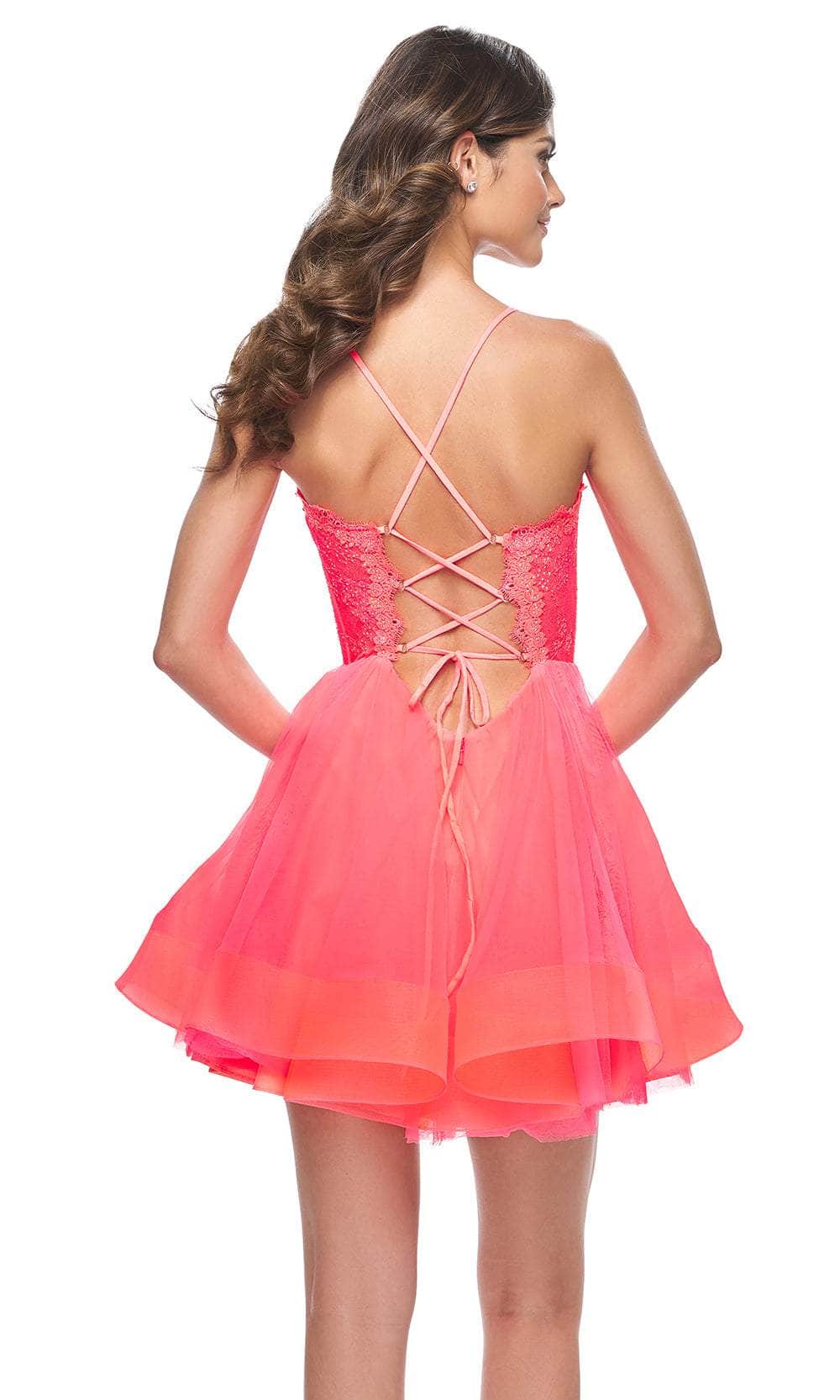 La Femme 31469 - Lace Appliqued Dress