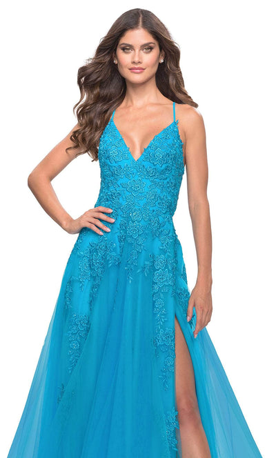 La Femme 31503 - Floral Lace Dress