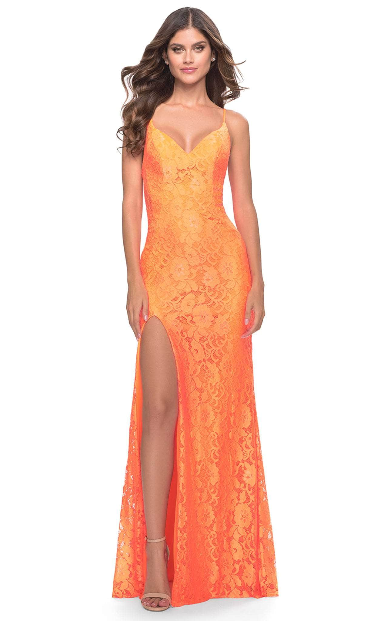 La Femme 31513 - V-Neck Dress