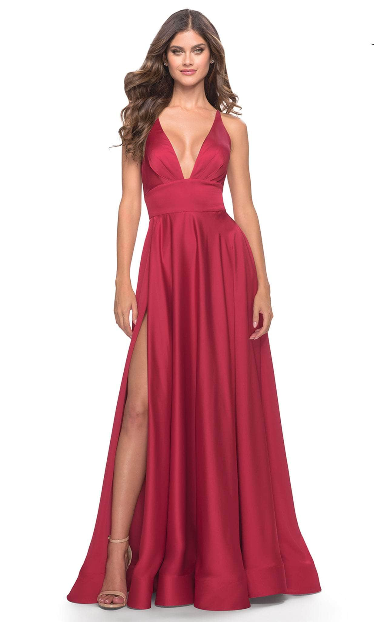 La Femme 31533 - V-Neck Dress