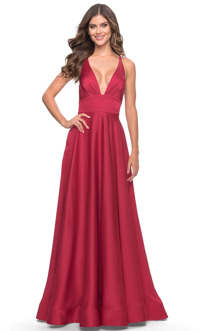 La Femme 31533 - V-Neck Dress