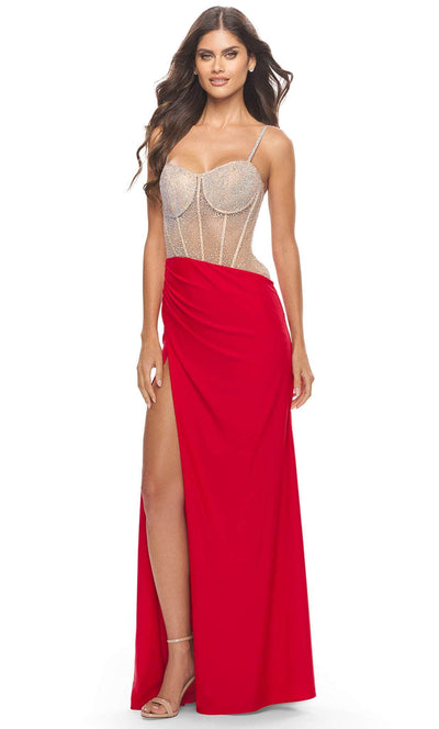 La Femme 31537 - Net Embellished Dress