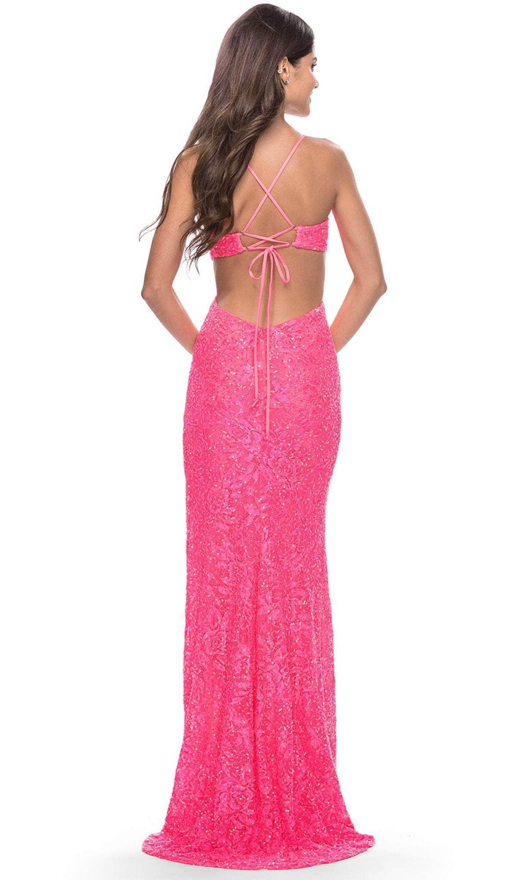 La Femme 31568 - Lace Floral Dress