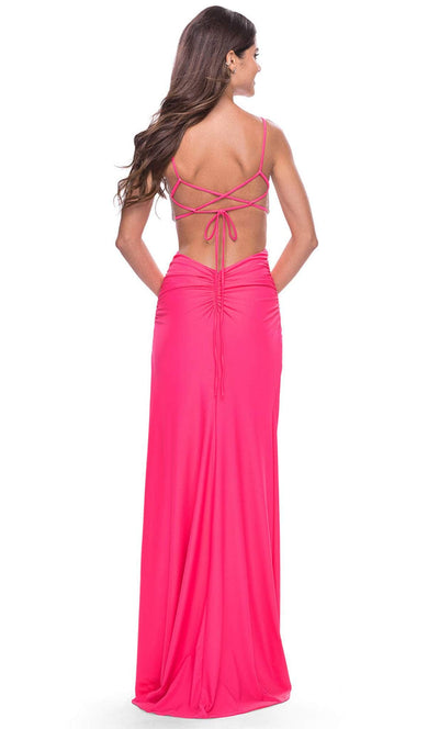 La Femme 31571 - Cut-Out Beaded Dress