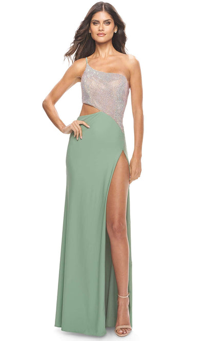 La Femme 31600 - Two-Tone Dress
