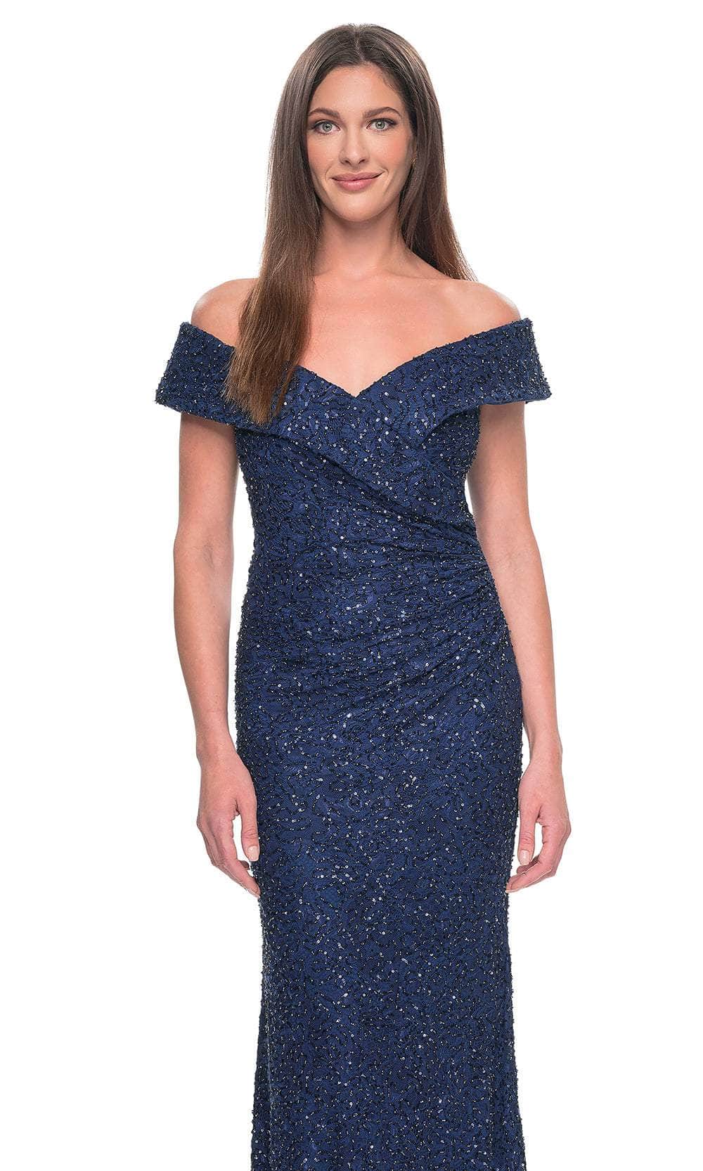 La Femme 31679 - Beaded Lace Evening Dress Evening Dresses