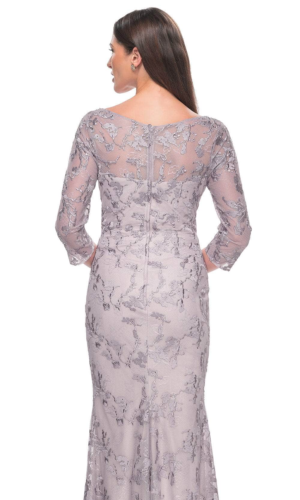 La Femme 31684 - Lace V-Neck Evening Dress Evening Dresses