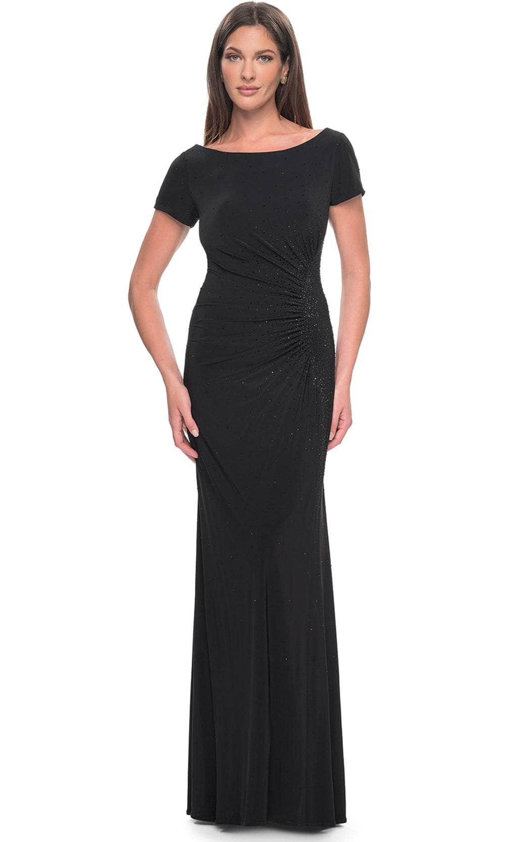 La Femme 31773SC - Bateau Embellished Evening Dress Evening Dresses