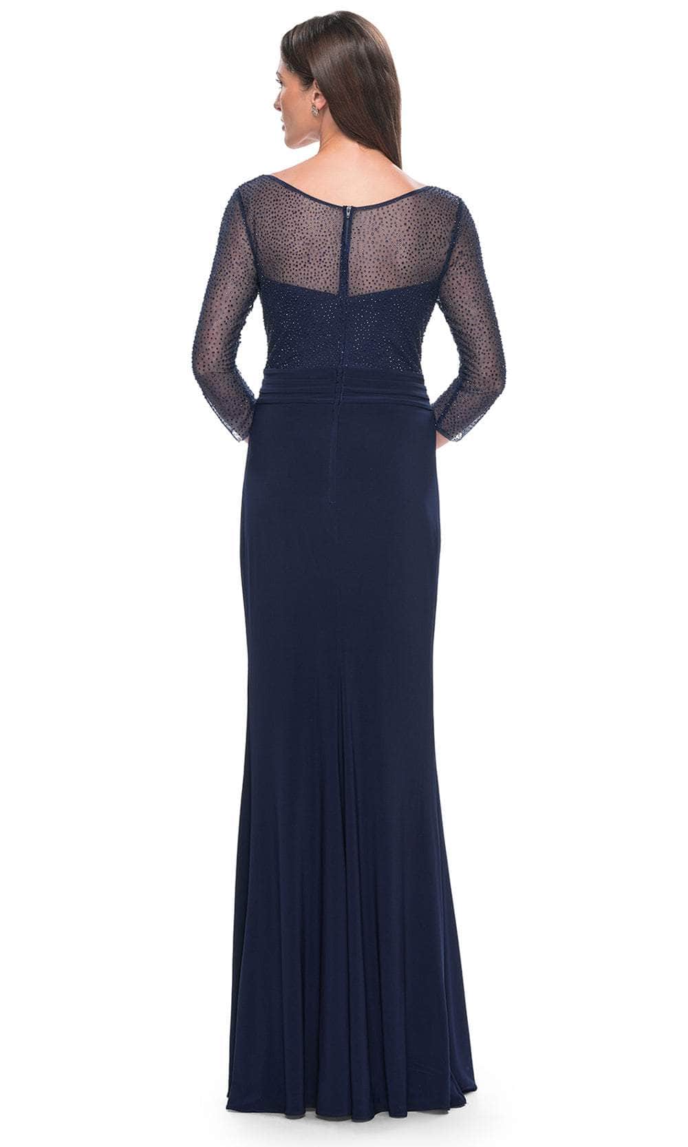 La Femme 31777 - Ruched Illusion Formal Dress Evening Dresses