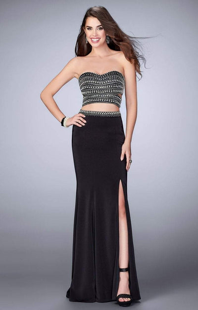 La Femme Gigi - 23899 Strapless Sweetheart Beaded Two-piece Dress Special Occasion Dress