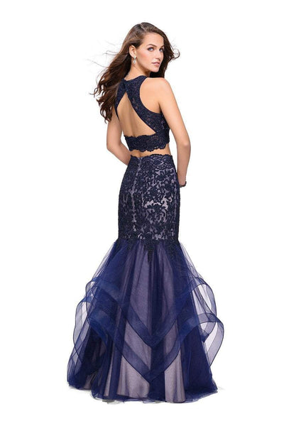 La Femme Gigi - 26071 Sheer High Halter Two-Piece Mermaid Gown Special Occasion Dress