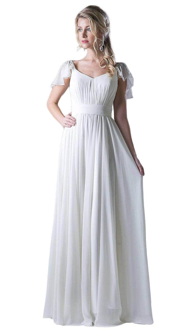 Ladivine 1002 Special Occasion Dress XS / Ivory